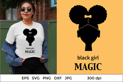 Black Woman Quote SVG. Black Girl SVG. Two Puffs Hairstyles SVG Olga Terlyanskaya 