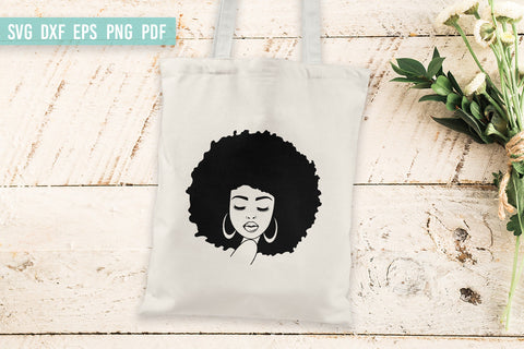 Black Woman SVG | African American Woman | Afro Woman SVG SVG Irina Ostapenko 