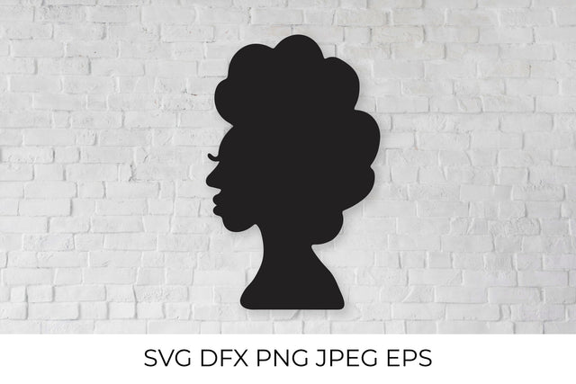 Black woman SVG, Afro woman SVG, African American Girl with curly hair SVG LaBelezoka 