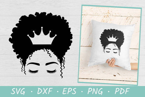 Black Woman SVG | Black Queen Svg | Afro Woman SVG SVG Irina Ostapenko 