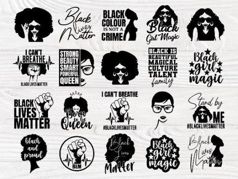 Black Woman SVG Bundle, Black girl Magic Svg Files SVG TonisArtStudio 