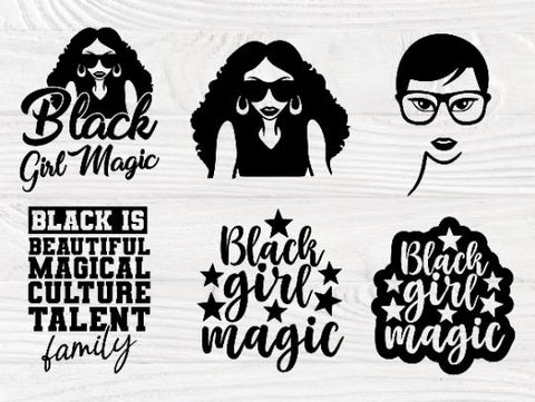 Black Woman SVG Bundle, Black girl Magic Svg Files SVG TonisArtStudio 