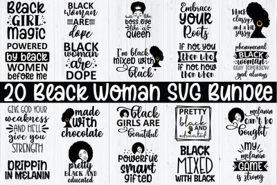 Black Woman SVG Bundle SVG md faruk hossain 