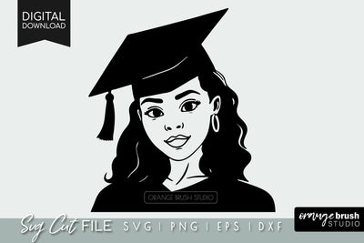 Black Woman SVG Graduation | Class OF SVG Design SVG OrangeBrushStudio 
