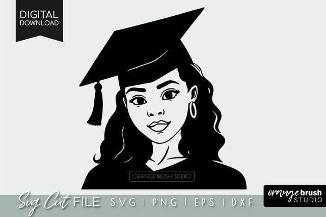 Black Woman SVG Graduation | Class OF SVG Design SVG OrangeBrushStudio 
