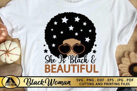 Black Woman SVG PNG EPS DXF Black Girl Magic SVG AFRO SVG SVG zoellartz 