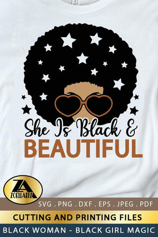 Black Woman SVG PNG EPS DXF Black Girl Magic SVG AFRO SVG SVG zoellartz 