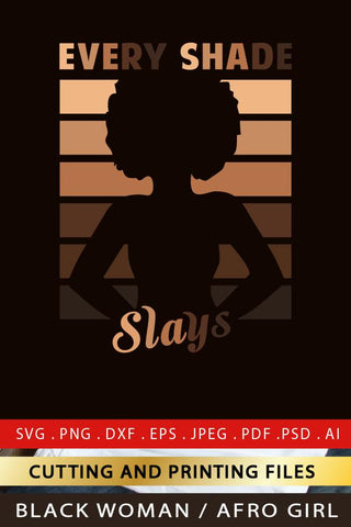Black Woman SVG PNG EPS DXF Black Girl SVG AFRO Lady SVG SVG zoellartz 