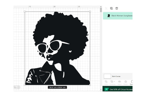 Black Woman SVG With Sunglasses | African American SVG SVG OrangeBrushStudio 