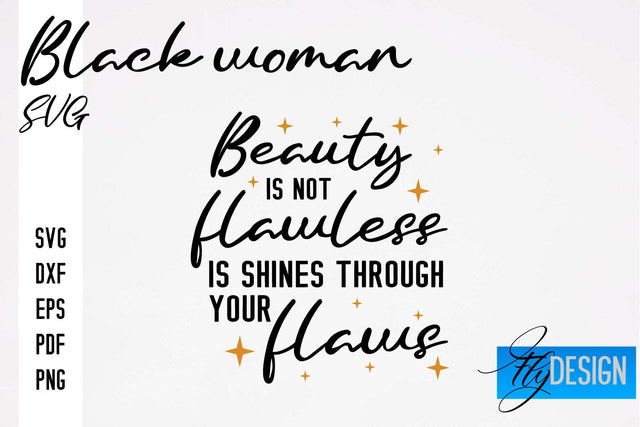Black Woman SVG | Women Power SVG | Beauty SVG Design SVG Fly Design 
