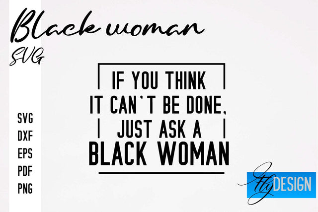 Black Woman SVG | Women Power SVG | Beauty SVG Design SVG Fly Design 