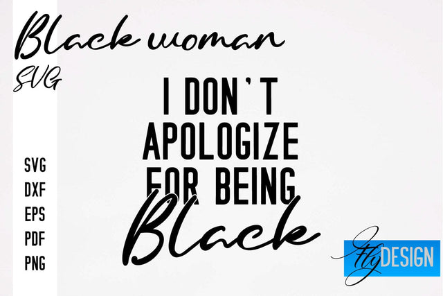 Black Woman SVG | Women Power SVG | Beauty SVG Design SVG Fly Design 