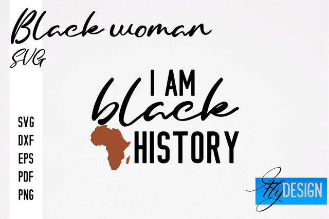 Black Woman SVG | Women Power SVG | Beauty SVG Design SVG Fly Design 