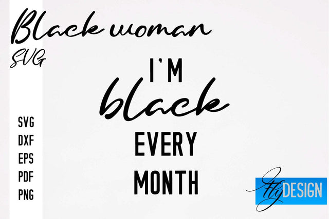 Black Woman SVG | Women Power SVG | Beauty SVG Design SVG Fly Design 