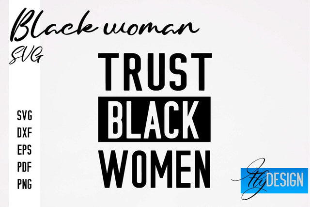 Black Woman SVG | Women Power SVG | Beauty SVG Design SVG Fly Design 