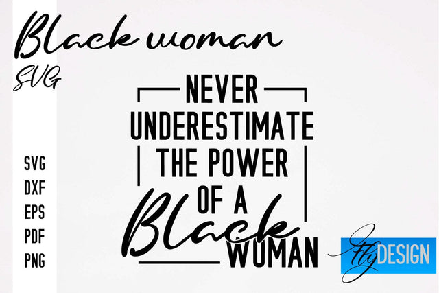 Black Woman SVG | Women Power SVG | Beauty SVG Design SVG Fly Design 