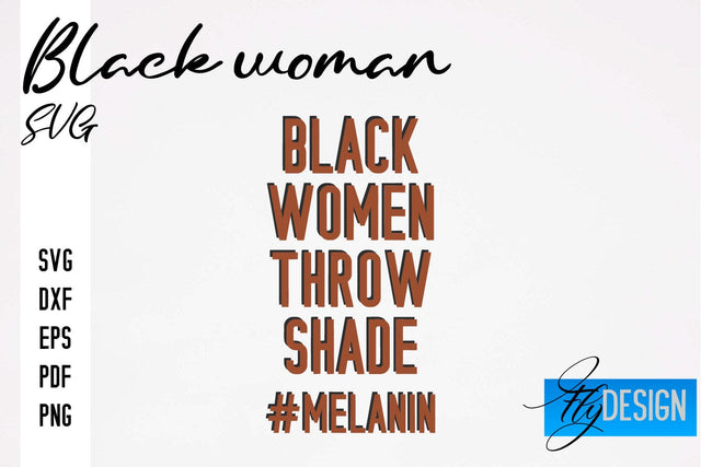 Black Woman SVG | Women Power SVG | Beauty SVG Design SVG Fly Design 