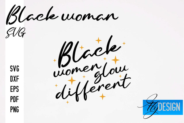 Black Woman SVG | Women Power SVG | Beauty SVG Design SVG Fly Design 