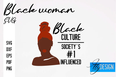 Black Woman SVG | Women Power SVG | Beauty SVG Design SVG Fly Design 