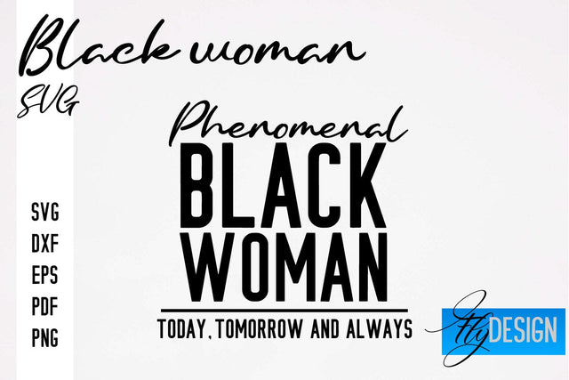 Black Woman SVG | Women Power SVG | Beauty SVG Design SVG Fly Design 