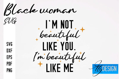 Black Woman SVG | Women Power SVG | Beauty SVG Design SVG Fly Design 