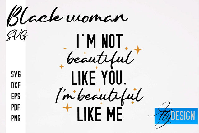 Black Woman SVG | Women Power SVG | Beauty SVG Design SVG Fly Design 