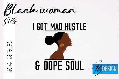 Black Woman SVG | Women Power SVG | Beauty SVG Design SVG Fly Design 