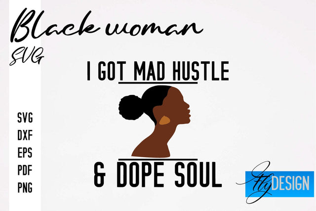 Black Woman SVG | Women Power SVG | Beauty SVG Design SVG Fly Design 