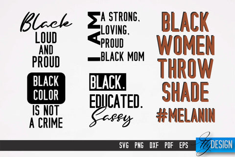 Black Woman SVG | Women Power SVG | Beauty SVG Design v.1 SVG Fly Design 