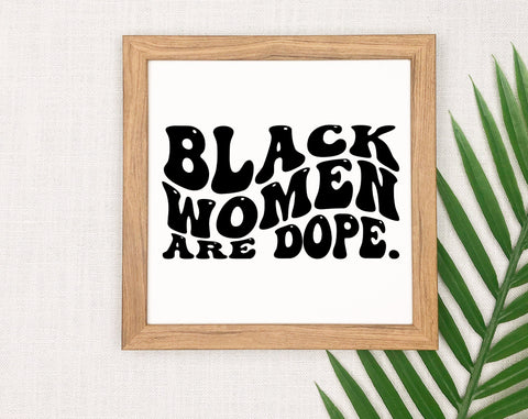 Black Woman Wavy Quotes SVG Bundle, 25 Designs, Black History Month Groovy SVG, Black Woman Retro Sayings SVG SVG HappyDesignStudio 