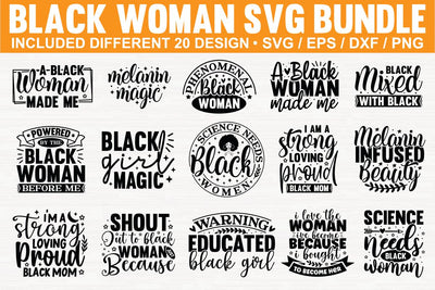 Black women Svg Bundle SVG md faruk hossain 