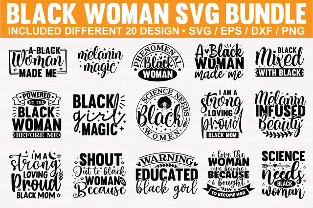 Black women Svg Bundle SVG md faruk hossain 