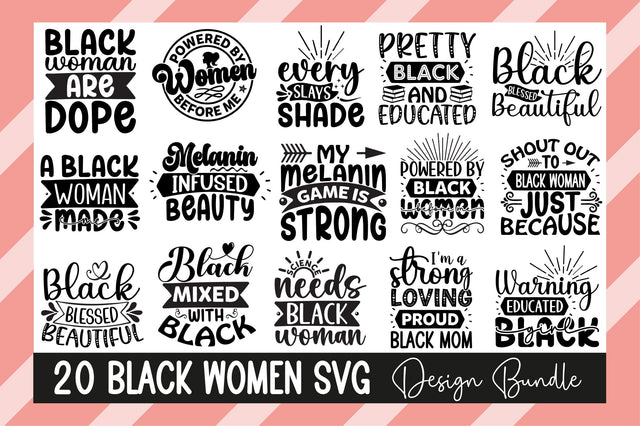 Black Women Svg Design Bundle SVG Rupkotha 