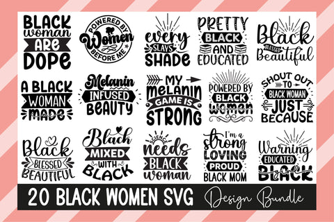 Black Women Svg Design Bundle SVG Rupkotha 