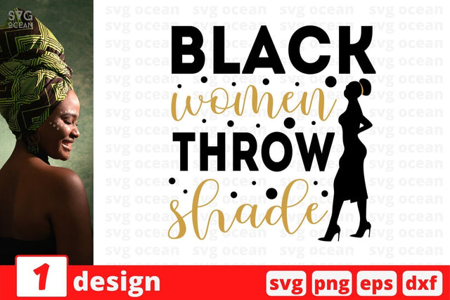 Black women throw shade SVG Cut File SVG SvgOcean 