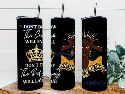 Black Women tumbler PNG, Beautiful Black Girl 20 oz Skinny Digital Design Instant Download Sublimation iStyleDesign 