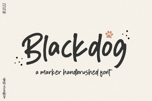 Blackdog Font Aestherica Studio 