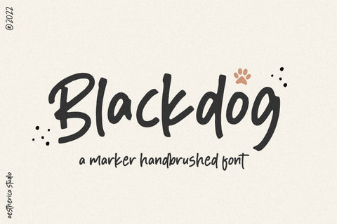 Blackdog Font Aestherica Studio 