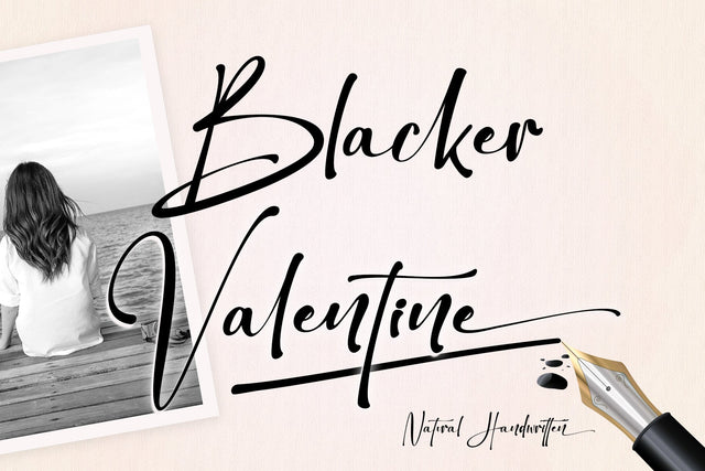 Blacker Valentine Font Letterara 