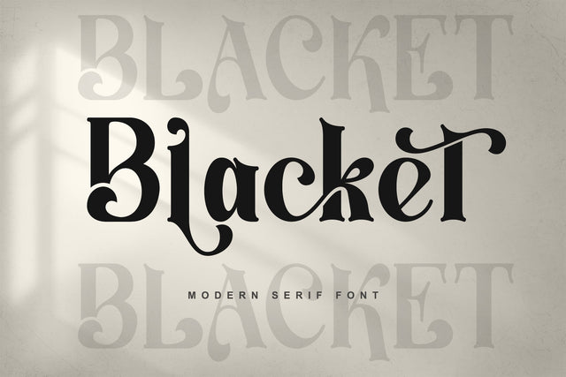 Blacket Font Letterara 