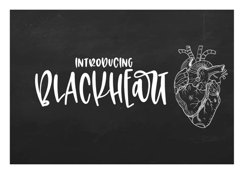 Blackheart Font On The Spot Studio 