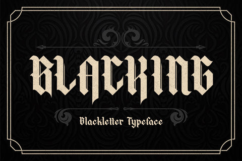 BLACKING Typeface Font Storytype Studio 