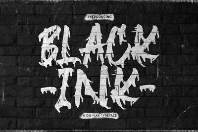 Blackink - Street Brush Display Font Font StringLabs 