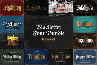 Blackletter Font Bundle Vol 1 Font StringLabs 