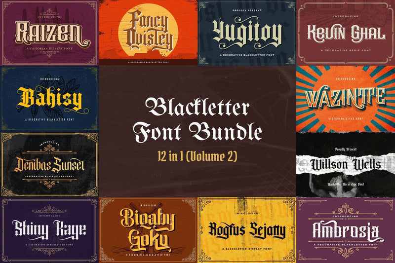 Blackletter Font Bundle Vol 2 Font StringLabs 