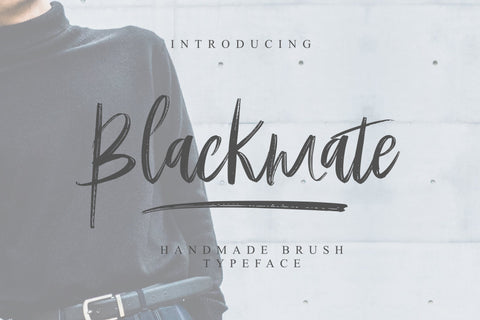 Blackmate Font BonjourType 