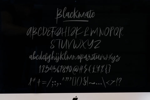 Blackmate Font BonjourType 