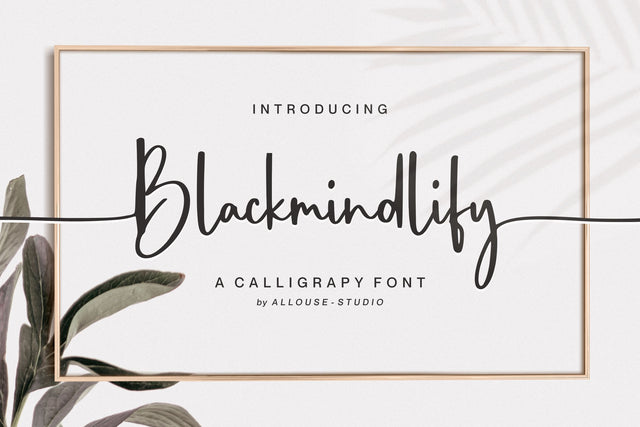 Blackmindlify Font Allouse.Studio 