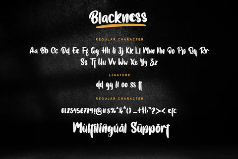Blackness Font Letterara 