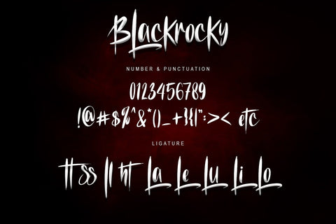 Blackroky Font Letterara 